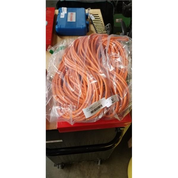 AS NEW ORANGE 200FT LIFE SUPPLY LIGHTED INDOOR OUTDOOR HEAVY DUTY EXTENSION CORD, 16AWG