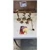 Image 1 : LOT OF BRASS CANDLE HOLDERS