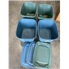 Image 1 : 5 STORAGE TOTES AND LIDS