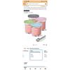 Image 2 : FOUR SETS OF 4 NEW ONE PINT CONTAINERS COMPATIBLE WITH NINJA CREAMI ICE CREAM MAKING MACHINE MSRP $1