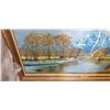 Image 2 : JOHN STRANGE OIL ON CANVAS WITH GOLD FRAME AND LIGHT
