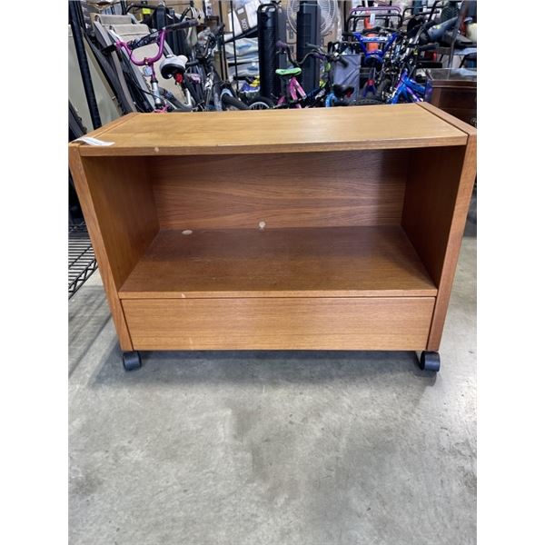 MADE IN DENMARK TEAK ROLLING CABINET, JESPER