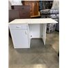 Image 2 : WHITE DROP SIDE STORAGE DINETTE TABLE