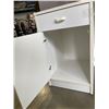 Image 3 : WHITE DROP SIDE STORAGE DINETTE TABLE