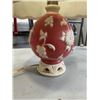 Image 3 : PAIR OF ANTIQUE COLORED GLASS TABLE LAMPS