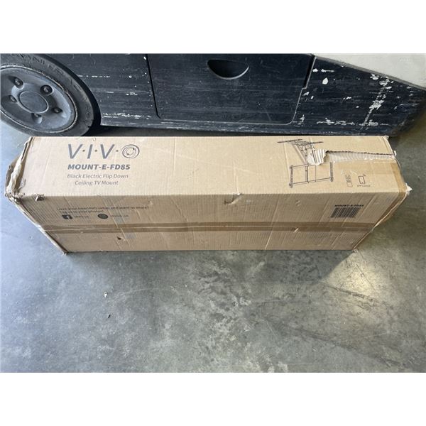VIVO BLACK ELECTRIC FLIP DOWN CEILING TV MOUNT