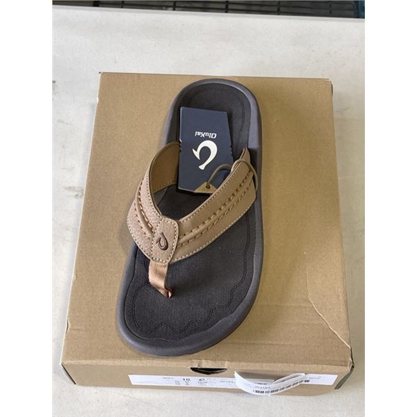 NEW OLUKAI HOKUA TAN / TAN SIZE MENS 10