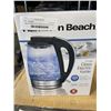 Image 1 : HAMILTON BEACH 1.7L GLASS ELECTRIC KETTLE - TESTED WORKING