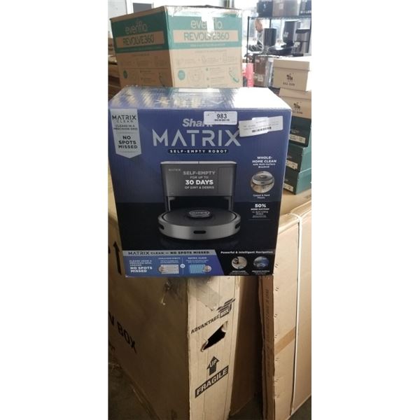 SHARK MATRIX SELF-EMPTYING ROBOT VACUUM - TESTED WORKING, RETAIL $479