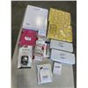 Image 1 : ASSORTED AMAZON OVERSOTCK OFFICE SUPPLIES INCLDUING PAPER, PAPER CLIPS, ORAGNIZER, MERCHANDISOR SCIS