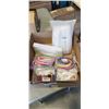 Image 1 : ASSORTED NEW MAKEUP RMEOVER PADS, HAIR TIES AND HEADBANDS, TRAVEL PERFUME ATOMIZER SET, HAIR DRYER /