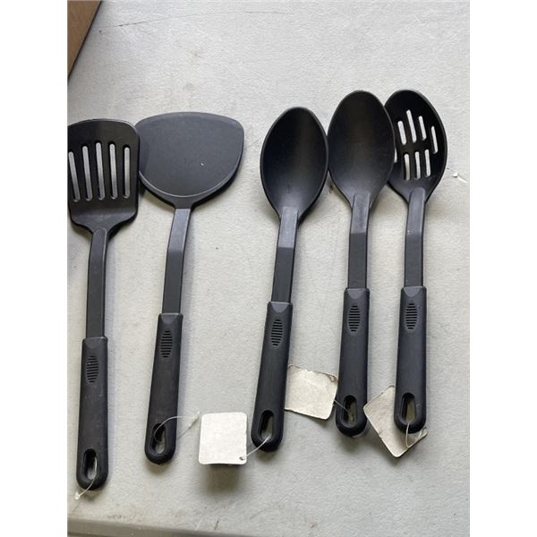 BOX OF NEW COOKING UTENSILS