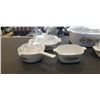 Image 2 : COLLECTION OF VINTAGE CORNING WARE BAKING DISHES WITH LIDS