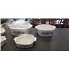 Image 3 : COLLECTION OF VINTAGE CORNING WARE BAKING DISHES WITH LIDS