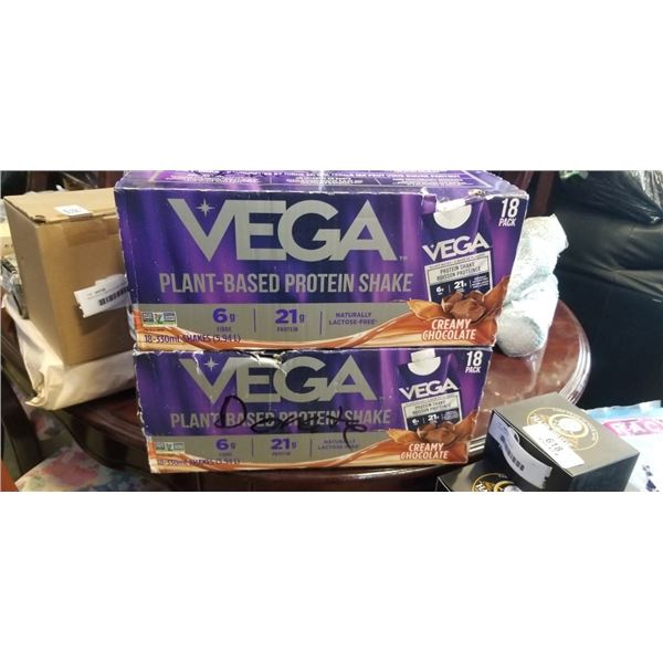 2 CASES OF VEGA PROTEIN DRINKS, 2027 EXP
