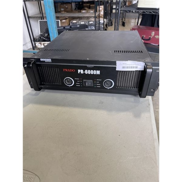 PRADO PR 6000M RACK MOUNT POWER AMPLIFIER