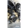 Image 2 : TOTE OF ASSORTED ELECTYORNNICS, VIDEO GAMES, POWER BACK UP ETC