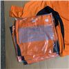 Image 2 : BOX OF 10 NEW PERFORATED ORANGE BLACK SIZE XL HOCKEY JERSEYS