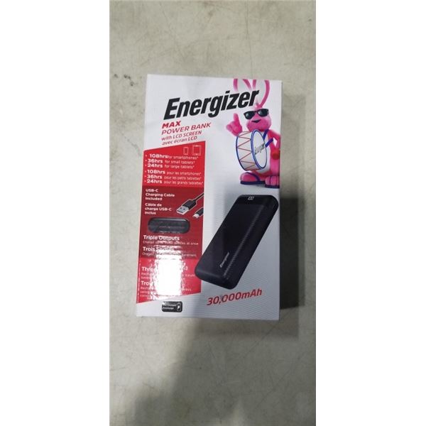 ENERGIZER MAX POWER BANK WITH LCD SCREEN 30,000MAH