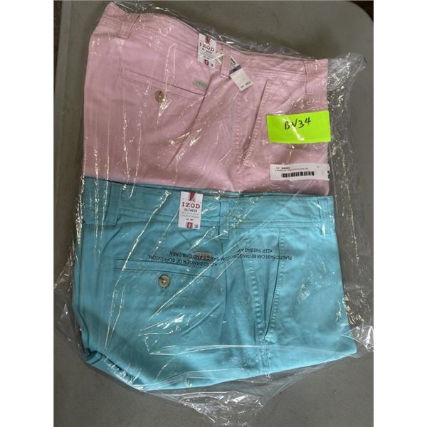 2 PAIRS OF IZOD PANTS SIZE 38
