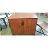 Image 1 : 2 DOOR OFFICE CABINET AND HP PRINTER