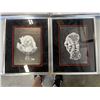 Image 6 : 2 COLLECTIBLE BLACK AND WHITE CAT PICTURES AND 2 PRINTS