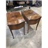 Image 4 : PAIR OF DIELCRAFT GLASS TOP SIDE TABLES