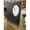 Image 2 : KENNY STEVEN 49 X 67 INCH FLOATING CALLA LANDSCAPE OIL PAINTING