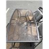 Image 7 : GLASS TOP PATIO DINING TABLE W/ 4 CHAIRS
