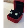 Image 3 : 6.00 CT GRA CERTIFIED ROUND BRILLIANT CUT MOISSANITE STONES VVS INTENSE BLUISH GREEN COLOR SET IN 4 