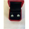 Image 4 : 6.00 CT GRA CERTIFIED ROUND BRILLIANT CUT MOISSANITE STONES VVS INTENSE BLUISH GREEN COLOR SET IN 4 