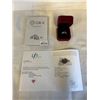 Image 1 : 3.00 CT GRA CERTIFIED ROUND BRILLIANT CUT MOISSANITE STONE VVS FANCY VIVID RED COLOR WITH 30 ROUND B