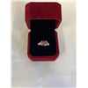 Image 2 : 3.00 CT GRA CERTIFIED ROUND BRILLIANT CUT MOISSANITE STONE VVS FANCY VIVID RED COLOR WITH 30 ROUND B