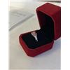 Image 3 : 3.00 CT GRA CERTIFIED ROUND BRILLIANT CUT MOISSANITE STONE VVS FANCY VIVID RED COLOR WITH 30 ROUND B
