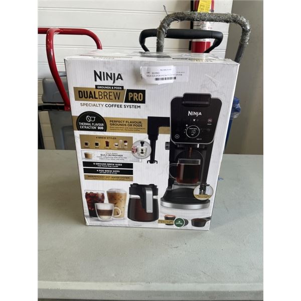 NINJA DUALBREW SPECIALTY COFFEE SYSTEM - TESTED WORKING, RETAIL $349