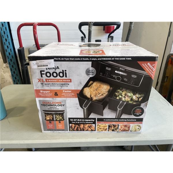 NINJA FOODI 4-IN-1 10QT DUALZONE AIR FRYER - TESTED WORKING, RETAIL $269