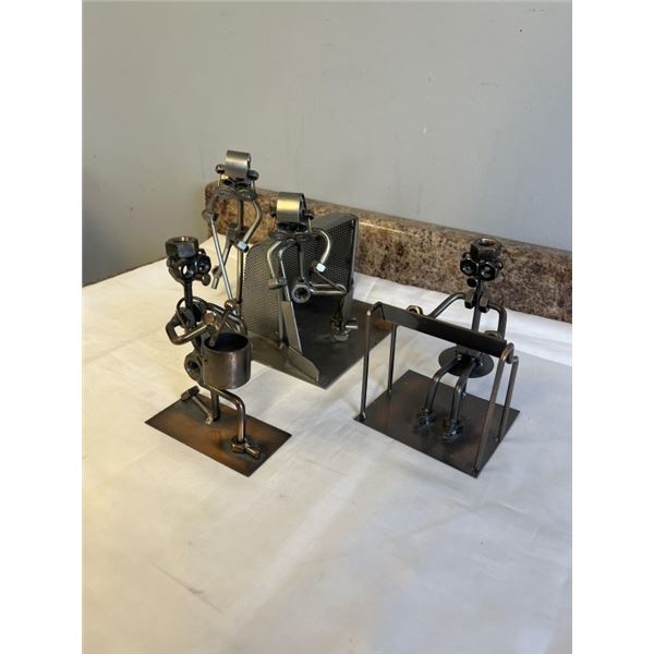 3 COLLECTIBLE METAL FIGURES