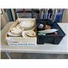 Image 1 : 2 TRAYS OF ASSORTED ANTIQUE CHINA  AND COLLECTIBLES