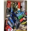 Image 4 : 2 TRAYS OF VINTAGE KIDS TOYS AND GAMES