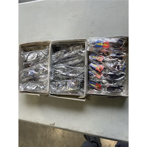 3 BOXES OF NEW READING GLASSES