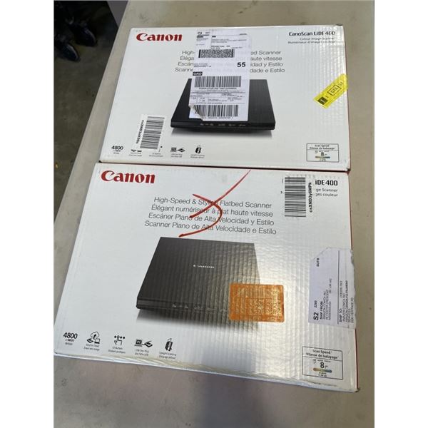 2 NEW CANON SCANNERS CANOSCAN LIDE 400