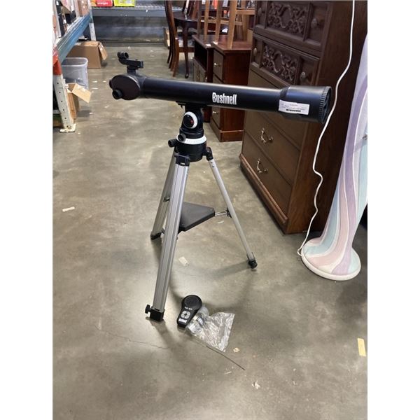 BUSHNELL TELESCOPE WITH STAND, WORKING BATTERY REQUIRED