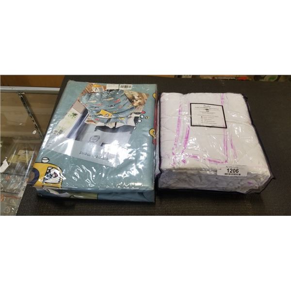 NEW KIDS TWIN SIZE DUVET COVER AND MATTRESS PROTECTOR