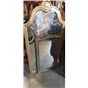 Image 1 : GOLD FRAMED HALLWAY MIRROR, AND ANTIQUE FRAMED MIRROR