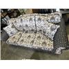 Image 5 : BLACK AND SILVER DECORATIVE ROLLED ARM SOFA