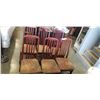 Image 1 : 6 FABRIC SEAT RESTURANT STYLE DINING CHAIRS