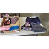 Image 1 : 2 PAIRS WOMANS PANTS, 3 WOMANS TOP AND A PAIR OF SHORTS