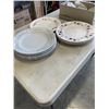 Image 2 : ANTIQUE BAYERN CHINA TEA CUPS, AND ASOSRTED ANTIQUE CHINA DINNER PLATES