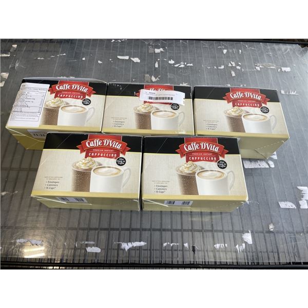 5 NEW CASES OF CAFFE DVITA INSTANT CAPPUCCINO