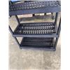 Image 2 : BLACK PLASTIC 4 TIER SHELF UNIT